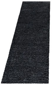 Passatoia color antracite 80x250 cm Fluffy – Ayyildiz Carpets