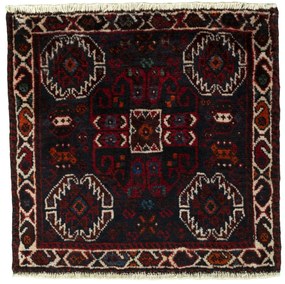 Shiraz Tappeto persiano 60 x 60 Rosso (Iran) Annodato A Mano