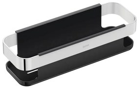 Mensola per bagno Nea L 10.6 cm cromo - nero