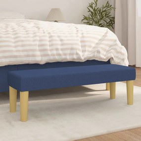 Panca Blu 100x30x30 Cm İn Tessuto /