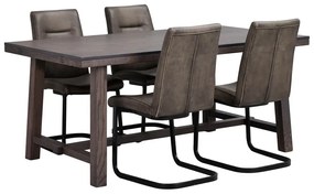 Tavolo da pranzo in rovere marrone scuro 170 x 95 cm Brooklyn - Rowico