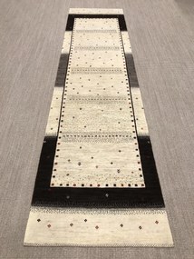 Loribaft Tappeto 80x330 Beige (Iran) Annodato A Mano