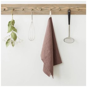 Vecchio strofinaccio di lino viola, 65 x 45 cm Ashes of Roses - Linen Tales