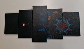 Quadri 5 pezzi – Mandala di lusso