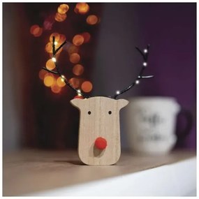 Decorazione natalizia LED 8xLED/2xAAA renna