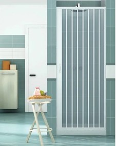 Box Doccia a soffietto in pvc 1 lati apertura laterale reversibile. realizzato su misura