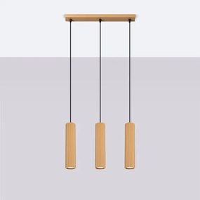 Sollux SL.1556 - Lampadario a sospensione con filo KARBON 3xGU10/10W/230V oro