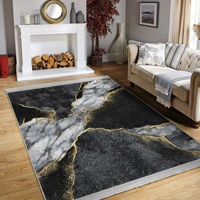 Tappeto nero 160x230 cm - Mila Home