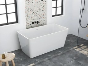 SALDI -  Vasca da bagno freestanding rettangolare 208 L 150 x 70 x 55 cm Bianco Acrilico - SPICARA