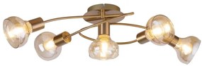 Rabalux 5552 - Lampadario fisso HOLLY 5xE14/40W/230V oro