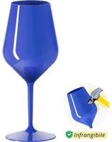 Calice vino in tritan 470 ml blu scuro