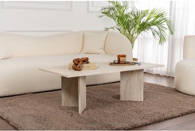Tavolino da salotto beige semilucido 60x119 cm Sabin – Kalune Design
