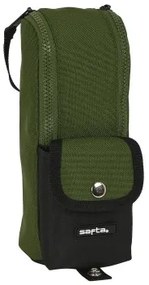 Astuccio Scuola Safta Dark forest Nero Verde 6 x 21 x 6 cm