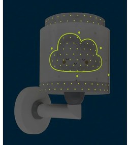 Dalber 76019E - Applique per bambini BABY DREAMS 1xE27/15W/230V grigio