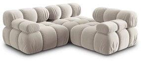 Divano in velluto beige 282 cm Bellis - Micadoni Home