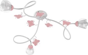 ONLI - Lampadario a plafone per bambini BUTTERFLY 3xE14/6W/230V
