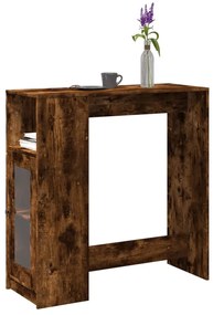 Tavolo Bar Con Rastrelliera Rovere 101x40x103,5 Cm Multistrato /