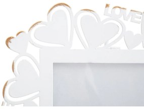 Portafoto in metallo bianco, 25 x 27,7 cm - Mauro Ferretti