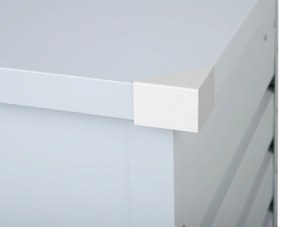 Cesta da giardino in acciaio grigio chiaro 100 cm CEBROSA Beliani