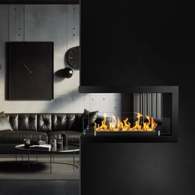 Camino a bioetanolo da incasso Trifacciale biocamino 3 Lati 90x50 cm MARATEA 90