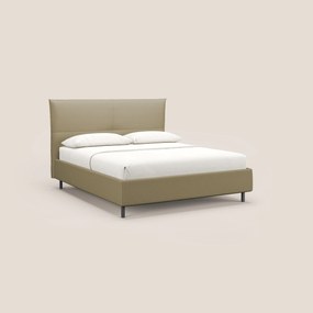 Izumi letto imbottito contenitore con piedi alti in tessuto smacchiabile T05 cammello