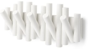 Appendiabiti da parete bianco in legno di pino Picket - Umbra