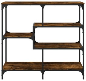 Tavolo consolle rovere fumo 103x32x95 cm legno multistrato