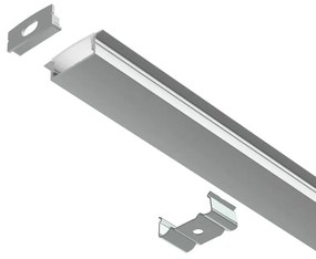 Profilo Incasso per Doppia Striscia LED 1m e 2m Variante Lunghezza Profilo 2 metro