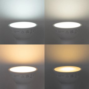 Set di lampadine LED smart GU10 dimmerabili 4,7W 400 lm 2700K-6500K incl. Zigbee Smart Hub