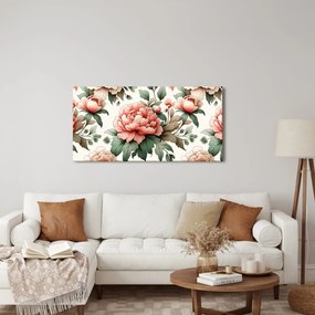 Quadro su tela – Eleganti peonie rosa