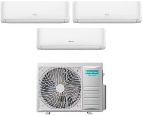 Hisense - Condizionatore Trial Split Hi-Comfort 12+12+12 con 3AMW72U4RJC R-32 Wi-Fi Integrato