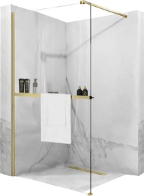 Mensola con appendiabiti EVO GOLD BRUSH