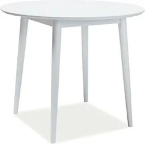 Tavolo rotondo Larson bianco/bianco ø90/h75 cm