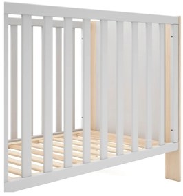 Lettino bianco/naturale 60x120 cm Esteban - Marckeric