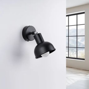 Sollux SL.1316 - Faretto da parete ELBA 1xE27/15W/230V nero