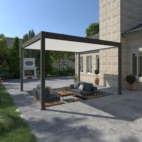 Pergola bioclimatica Ombréa autoportante 4x4M in alluminio