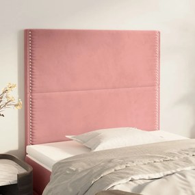 Testiere 2 Pz Rosa 100x5x78/88 Cm İn Velluto /
