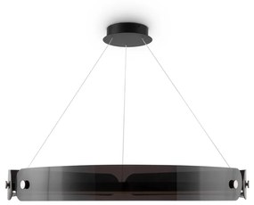 Lampadario A Sospensione Moderno Interstellar Metallo Grigio Luce Led 41W