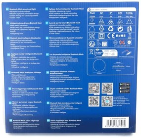 Aigostar - Applique a LED dimmerabile MESH Smart LED/12W/230V nero