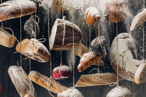 Quadro su tela – Pane appeso su corda