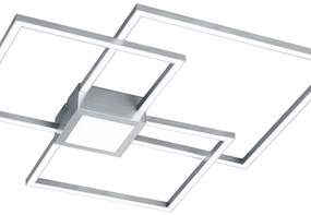 Plafoniera LED moderno Hydra, argento 65x66 cm dimmerabile, 4000 lumen TRIO