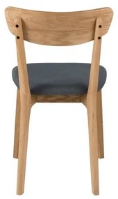 Sedie da pranzo in set grigie/di colore naturale in imbottito 2 pz Taxi – Actona