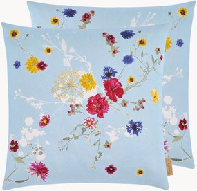 Copricuscino reversibile jacquard Fleurs Volantes