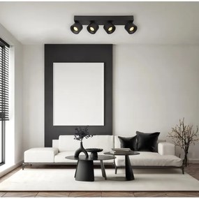 Globo 56961-4B - Faretto LED RAE 4xLED/6W/230V nero