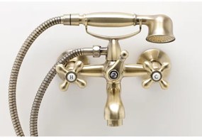 FERRO - Set vasca con miscelatore ANTICA in bronzo