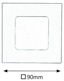 Rabalux 5590 - Lampada LED da incasso per bagni LOIS LED/3W/230V IP44 3000K