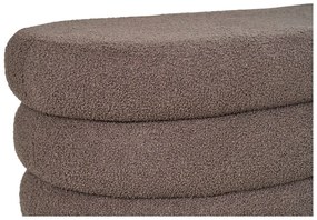 Panca marrone in tessuto bouclé Dartford - House Nordic