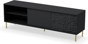 Credenza Bullet RTV-1 L180 cm in nero/oro