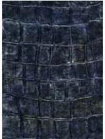 Élitis Carta da parati Bic Croco - Kupfer/ Dunkelblau