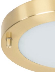 Plafoniera moderna oro 18 cm IP44 - Yuma